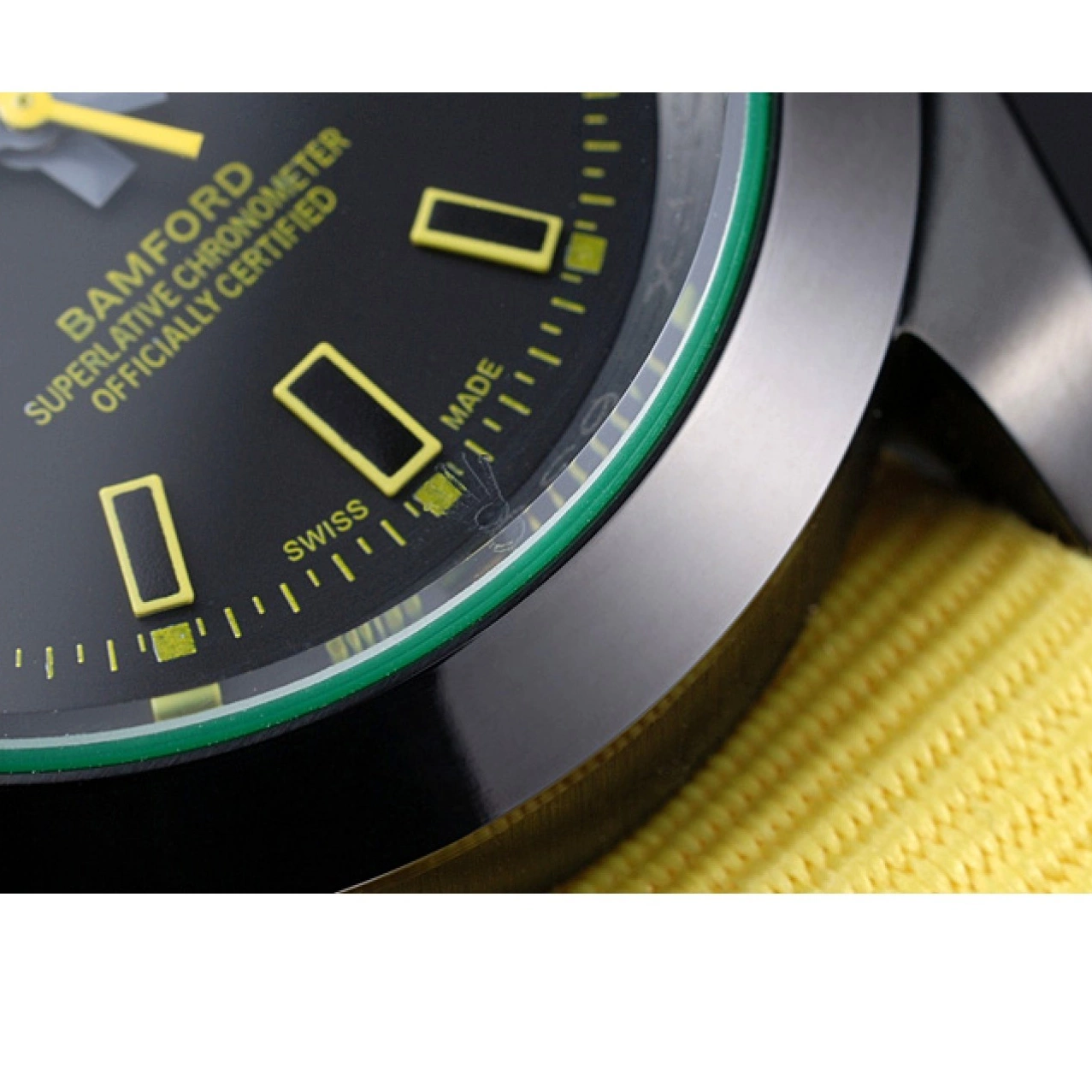 Aaa replica watch Milgauss Rolex Bamford Yellow Nylon Strap 621999 0712